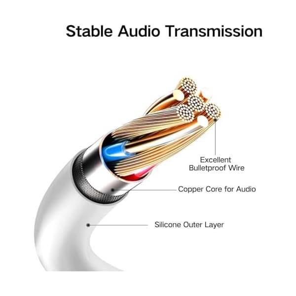 2 Pack Headphones Earbuds with 3.5mm Plug, Clear Calls & no Noise, in-Ear Earphones with Mic (Black & White) - Image 6