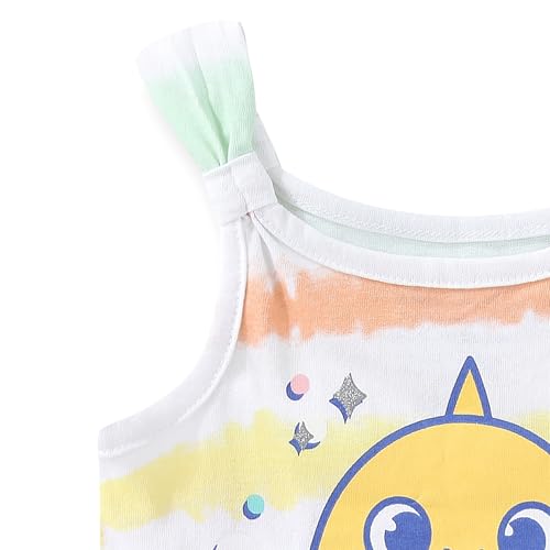 Image of Nickelodeon Baby Shark Girls 2-Piece Tank Top and Bike Shorts Set for Toddlers