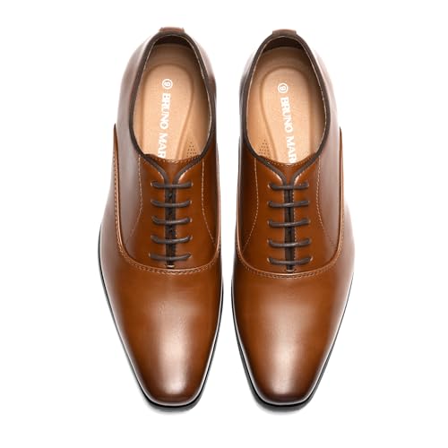 Bruno Marc Men's Dress Shoes Bussiness Formal Oxfords Wesley Lace Up Soft Plain-Toe3