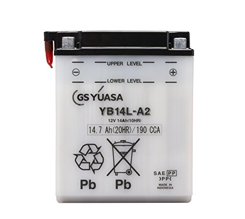 Amazon | GS YUASA YB14L-A2-GY 開放式 バイク用バッテリー [ 液入充電