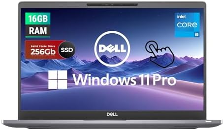 Dell 7400 Latitude 14" FHD (1920 x 1080) Touchscreen Business Laptop Computer, 8 generación Intel Core i5-8365, 16GB RAM, 256GB, cámara Web, Backlit Keyboard, Windows 11 Pro, Sliver (reacondicionado)