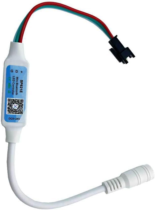 DC5-24V SP621E Mini Bluetooth LED Controller APP Control for WS2811 WS2812B SK6812 Pixels Dream Color LED Strip - Image 2