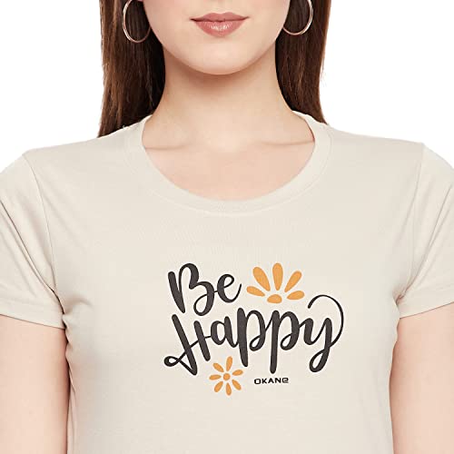 Image of Orewa Women by OKANE Women's Short Sleeve Printed Regular Fit T-Shirt