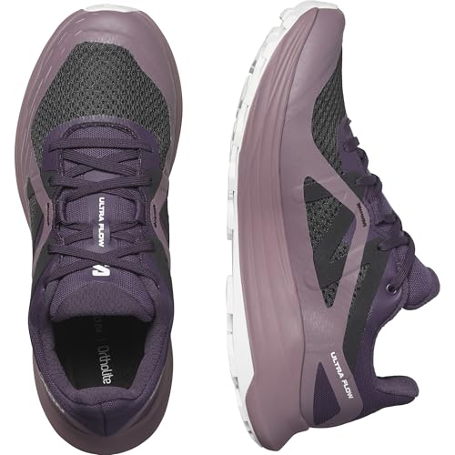 Salomon Women’s Ultra Flow Gore-Tex, Waterproof Trail Running Shoes - Nightshade/Moonscape/White - 9 Medium