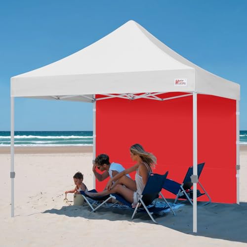 Image of MASTERCANOPY 10x10 Pop Up Canopy Sidewall Only 1-Pack Red