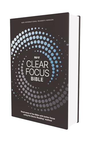 NIrV, Clear Focus Bible, Hardcover, Charcoal/Blue: Read more of the Bible with better focus