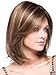 Tsnomore Shoulder Length Short Straight Fashion Women's Full Hair Wig (Brown)