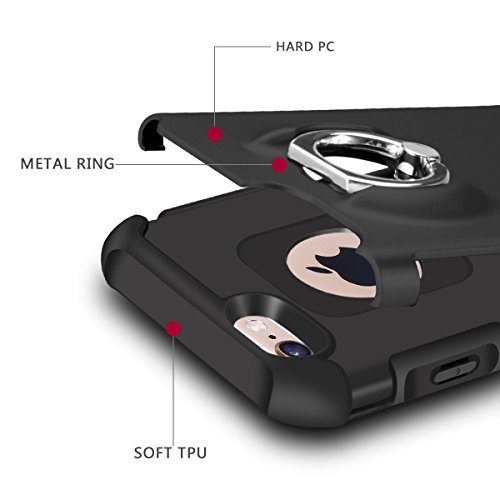Cover iPhone 6S Plus, Coolden [Grip Ring