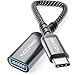 deleyCON USB C auf USB Adapter 10 Gbps OTG Typ-C Stecker auf USB-A Buchse Kabel für iPhone 17/16/15 Air Pro Max, Galaxy S25/S24/S23, A56, A16, Tablet, MacBook, iMac, iPad, Notebook usw