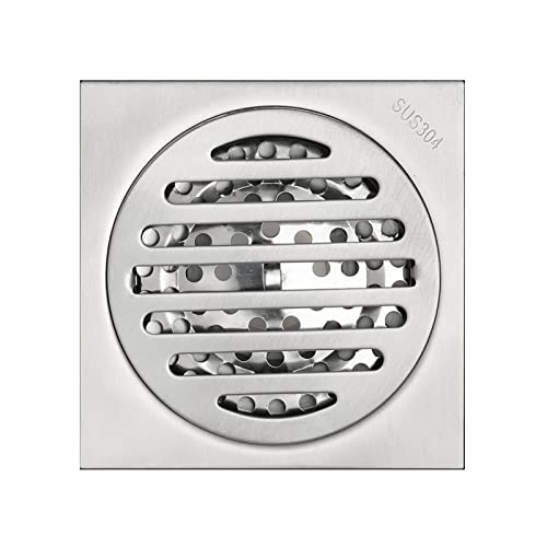 Siphon de sol pour cuisine et douche italienne en acier inoxydable