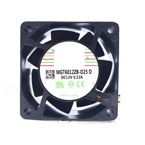 Ventilador Protechnic MGT6012ZB-O25D de 12V y 3 pines para reemplazo interno de PC
