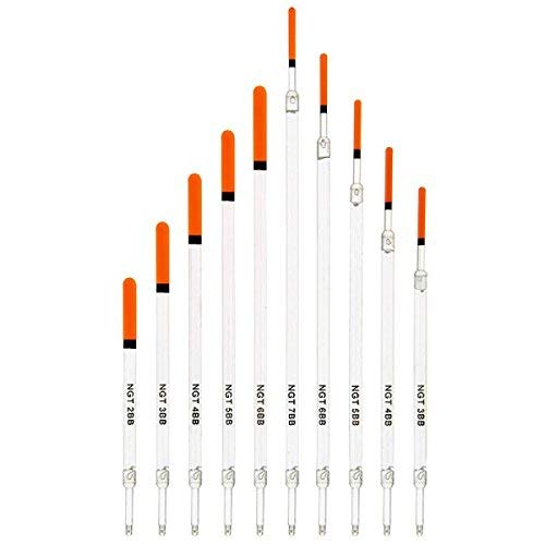 X 10 waggler floats sizes 2bb to 7bb coarse
