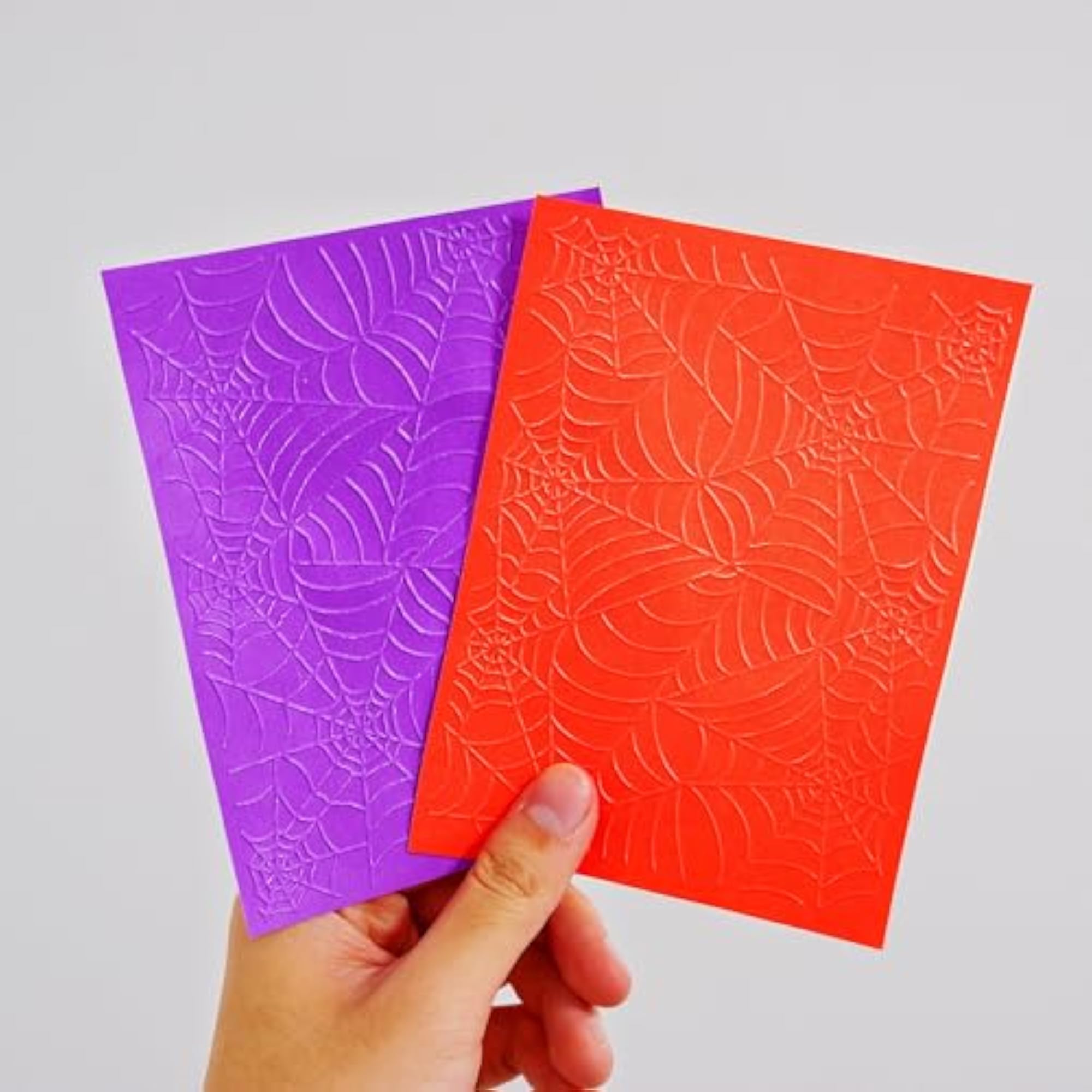 Happy Halloween Spider Web Embossing Folder for Card Making