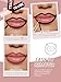 QCMME Lip Stain Peel Off Lip Liner Stain with Tweezer, Long Lasting Matte Lip Tint Tattoo, Highly Pigmented Color Lip Makeup, Waterproof Lipstick, Transfer-proof Lipstain for Women, Neutral Mauve