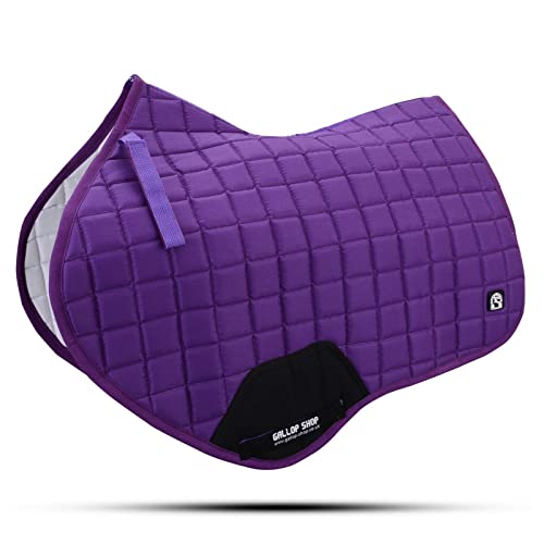 GLP Close Contact Jumping Saddle Cloth Numnah Saddle Pads (Cob/Pony, Purple)