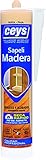 SUPERFICIES APTAS: Remates y acabados en madera. Sellado y relleno de juntas en rodapiés/zócalos, revestimientos de madera, acabados en muebles, etc.
