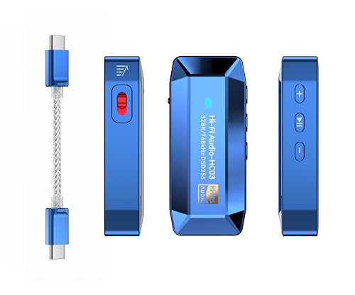 Pisendra Amplificador de auriculares USB C DAC, Dongle portátil con salidas de 3.5 mm y 4.4 mm, adaptador de audio de alta resolución para iPhone 16/15 Pro Max, Android, iPad, portátil, 32 bits/768 - imagen 9