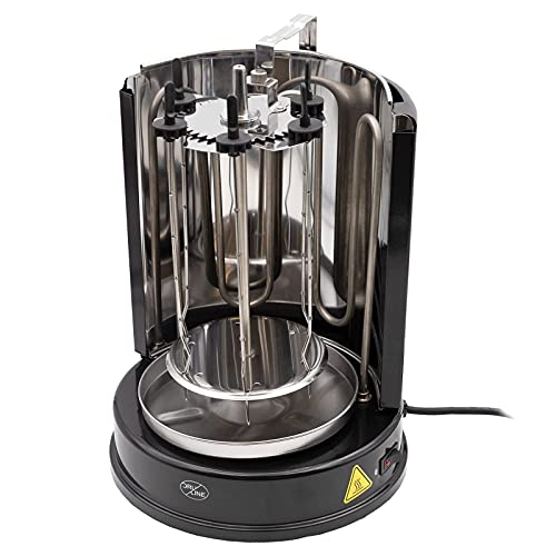 DRULINE 1.400W Dönergrill Schaschlikgrill Rotissiere Hähnchengrill Gyros Kebab Drehspieß Elektro Grill BBQ Tischgrill… – Bild 3