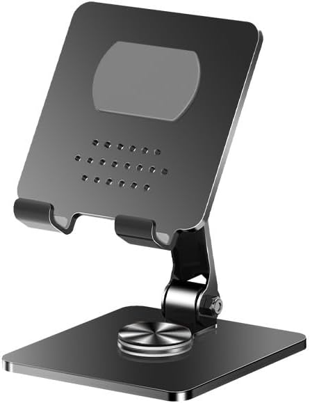 Black Book Stand 360° Rotation Lifting Lowering Reading Rack Carbon Steel Silicone Holder
