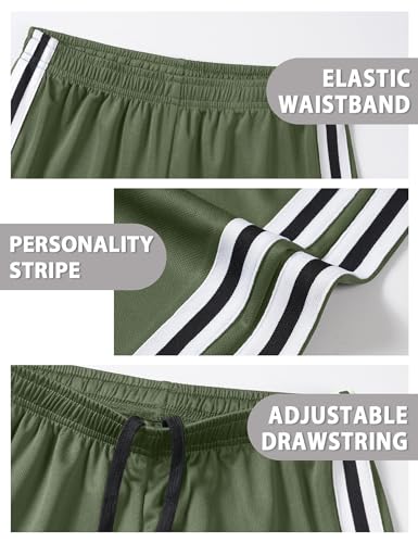 Image of Somaibo Boys Athletic Shorts, Kids Basketball Quick Dry Mesh Short for Youth Soccer Gym Sports Running