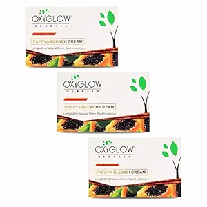 Bleach Cream Papaya Enriched with Goodness of Papaya| Hydrates & Rejuvenates the Skin| Gives Instant Glow & Exfoliates Dead Skin 300Gram(Pack of 3)