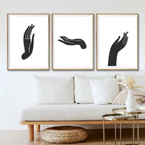 Toile peinture mur art noir blanc sans cadre pour une décoration facile à personnaliser