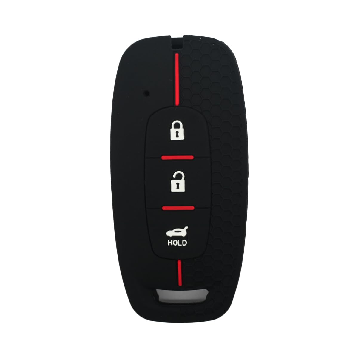 BROVACS Silicone Cover Protector Case Holder Skin Jacket Compatible with NISSAN 3 Button Smart Remote Key Fob CV9509 Black - Image 2