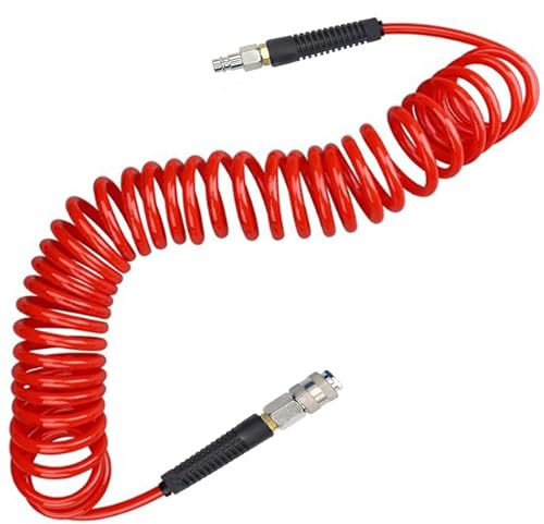 Manguera de compresor anti estrangulamiento con restrictor y junta de 1/4 2
