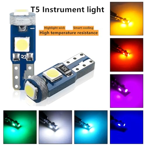 Bittwee luces LED para tablero de auto, 20 piezas miniatura 6