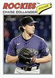 2026 Topps Heritage #91 Chase Dollander Colorado Baseball Card - Sportscard Superstore