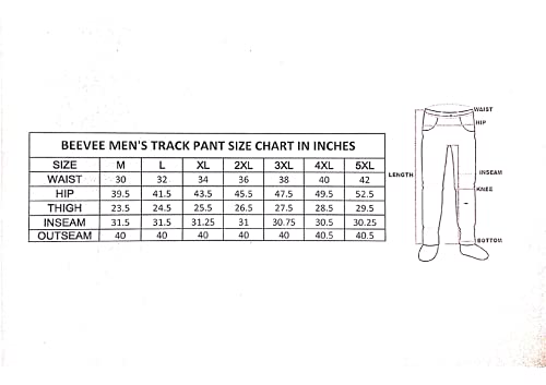 Image of BEEVEE Mens 4-Way Athleisure Wear Elasticated Pyjamas with Drawstring