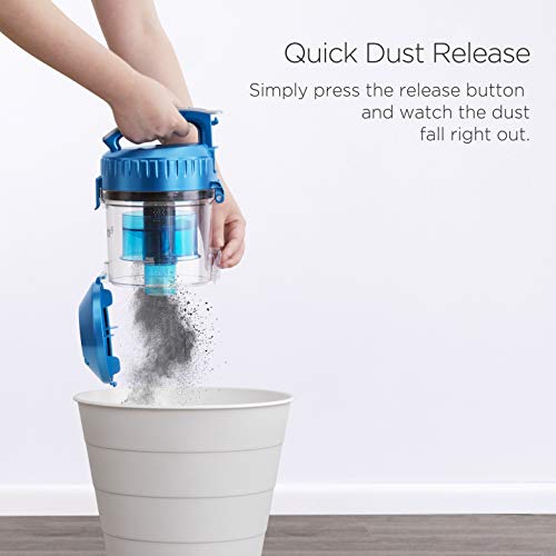 EUREKA Bagless Canister Vacuum Cleaner, Lightweight Vac for Carpets and Hard Floors, w/Filter, Blue 7 EUREKA Bagless Canister Vacuum Cleaner, Lightweight Vac for Carpets and Hard Floors, w/Filter, Blue - Image 5