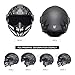 TRIANGLE Full Face Motorcycle Helmets,Off-Road Motocross Helmet for Men & Women,Dual Visor with Internal Tinted Sunshield,Open Face 3/4 Adult Racing Helmet DOT Approved(XL)
