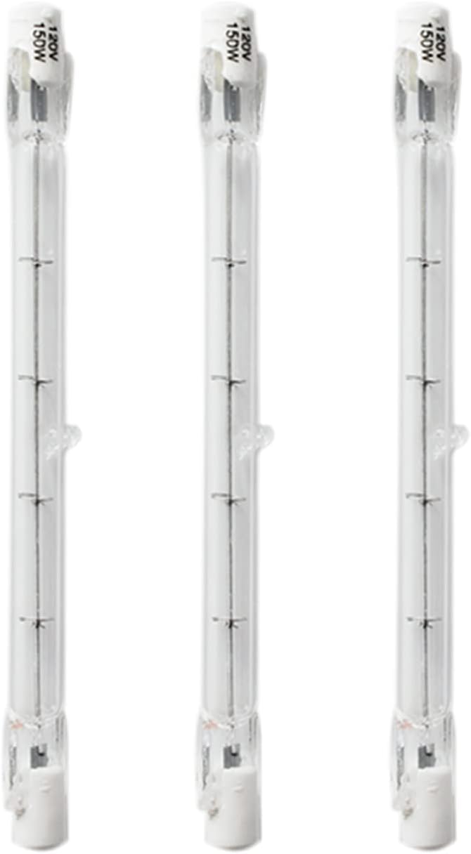 3 Pack TP Lighting J Type T3/78mm, 120V 150W Light Halogen