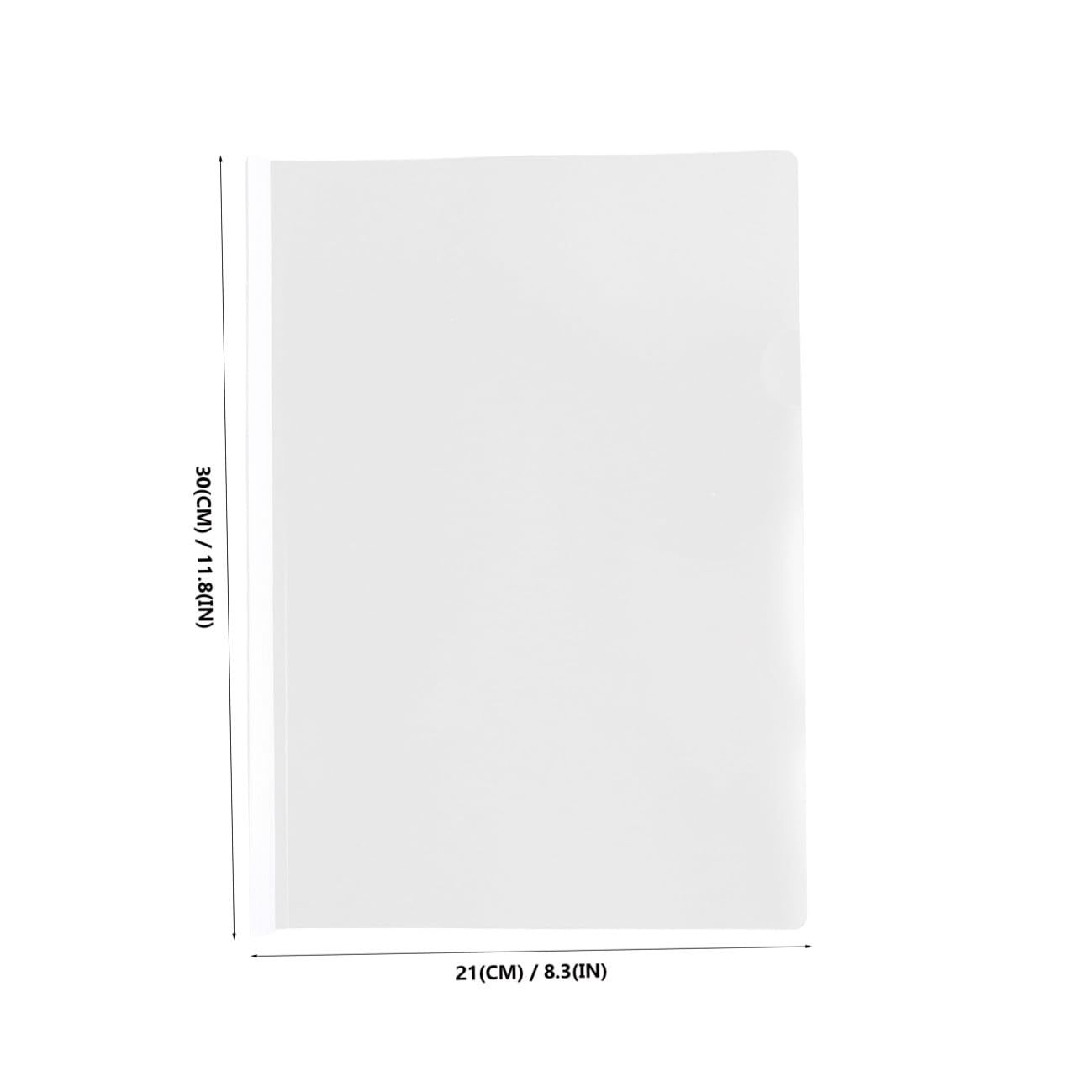 Holibanna 50stücke Transparente Aktenordner aus Plastik mit Durchsichtigem Design Plastikordner für Unterlagenaufbewahrung Ordner Plastik für Schule und Büro Zufällige Farbe