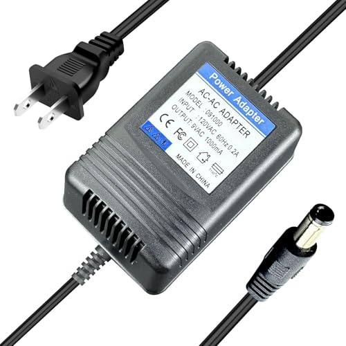 MSZLZTD for Alesis SR-16 - Studio-Grade Standalone Drum Machine Power Adapter Compatible with Alesis DM5 DM8 DM10 18-bit Drum Module Power Cord for Alesis Midiverb 4 Supply Cord Replacement Part