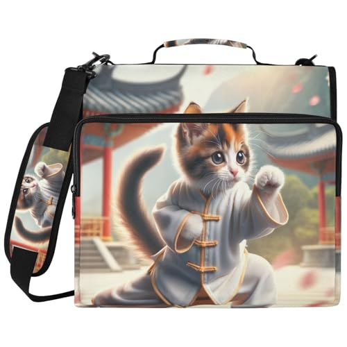 Sac classeur 3 anneaux avec pochette PC portable imperméable pour fournitures scolaires bureau