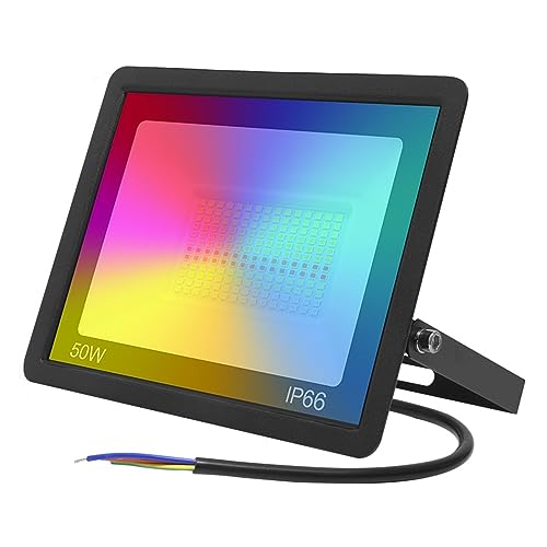 Projecteur LED RGB 50W DELURA Feux de sécurité Tuya Smart WiFi