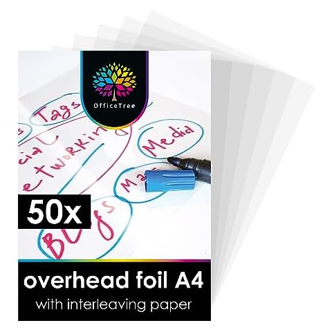 OfficeTree A4 Acetate Sheets for Printing Cover