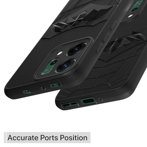 Image of Outlouders Back Cover for Oppo Reno 14 5G | Stylish | Scratchproof | Soft Silicone | Shockproof |Enhanced Camera Lens Protection Bumper Case (Black)