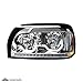 UNITED PACIFIC 31203 Headlight Assembly, LH, Chrome Housing, High/Low Beam, H7/9005 Bulb, with LED Signal Light and Position Light Bar