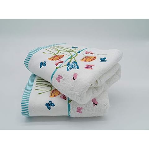 Lex's Linens Floral & Butterfly Hand Towels Cover