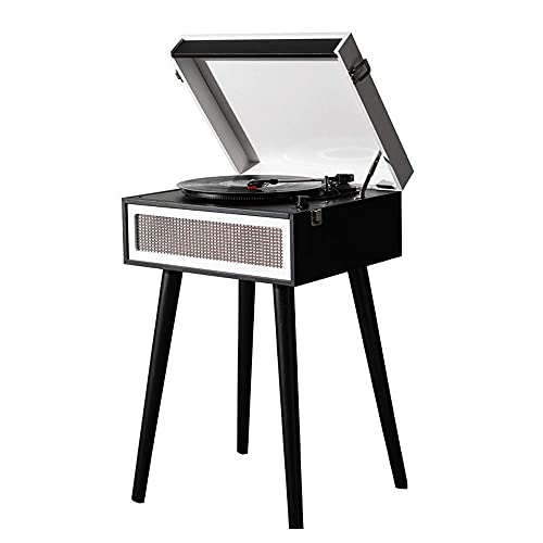 JFNHUTL Giradischi retrò a Tre velocità con Altoparlanti Stereo integrati, Supporta Uscita USB/RCA/Jack per cuffie/MP3/registratore di Riproduzione Musicale per telefoni Cellular