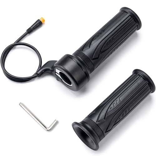Image of Zeekpowa Thumb Throttle Twist Throttle for Bafang BBS01B /BBS02B /BBS-HD Mid Drive Motors 3-Pin Female Connector eBike Conversion Kit Accessory