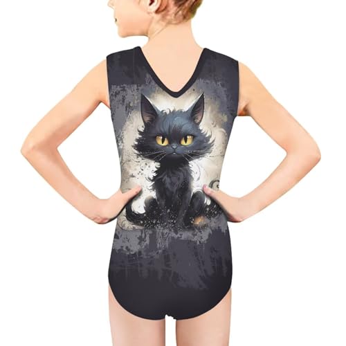 Image of Girls Bathing Suit Size 3-14 Swimsuits for Girls One-Piece Swimwear Summer V-Neck Sleeveless