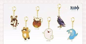 Amazon.co.jp: 原神 スイパラ みんなの仲間 メタルキーホルダー