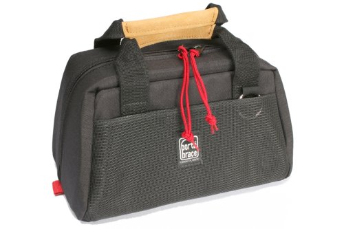 Funda para cámara Mini-DV Portabrace CS-DV1R con compartimentos color negro y rojo