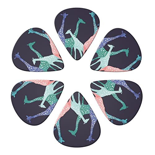 ASDTEHCY Lot de 6 médiators en celluloïd, colorés, pour les amateurs de girafe, fins, moyens et lourds pour guitares… - Les Beatles, Paul McCartney, John Lennon, RIngo Starr, George Harrison ASDTEHCY Lot de 6 médiators en celluloïd, colorés, pour les amateurs de girafe, fins, moyens et lourds pour guitares… – Image 3