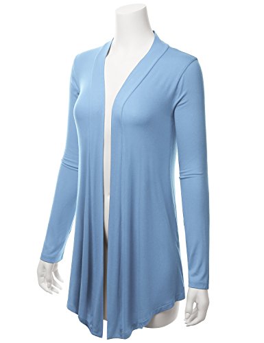 Image of LALABEE Women's Draped Open-Front Long Sleeve Light Weight Cardigan (S~3XL)