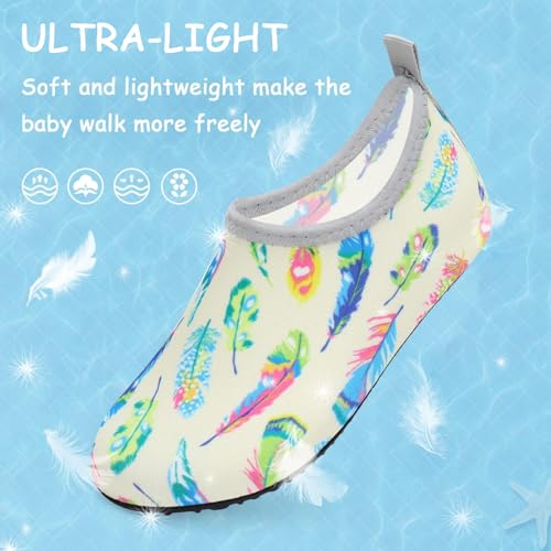 Image of ANLUKE Kids Boys Girls Water Shoes Barefoot Aqua Socks Fast Dry Beach Swim Outdoor Sports Shoes for Toddler